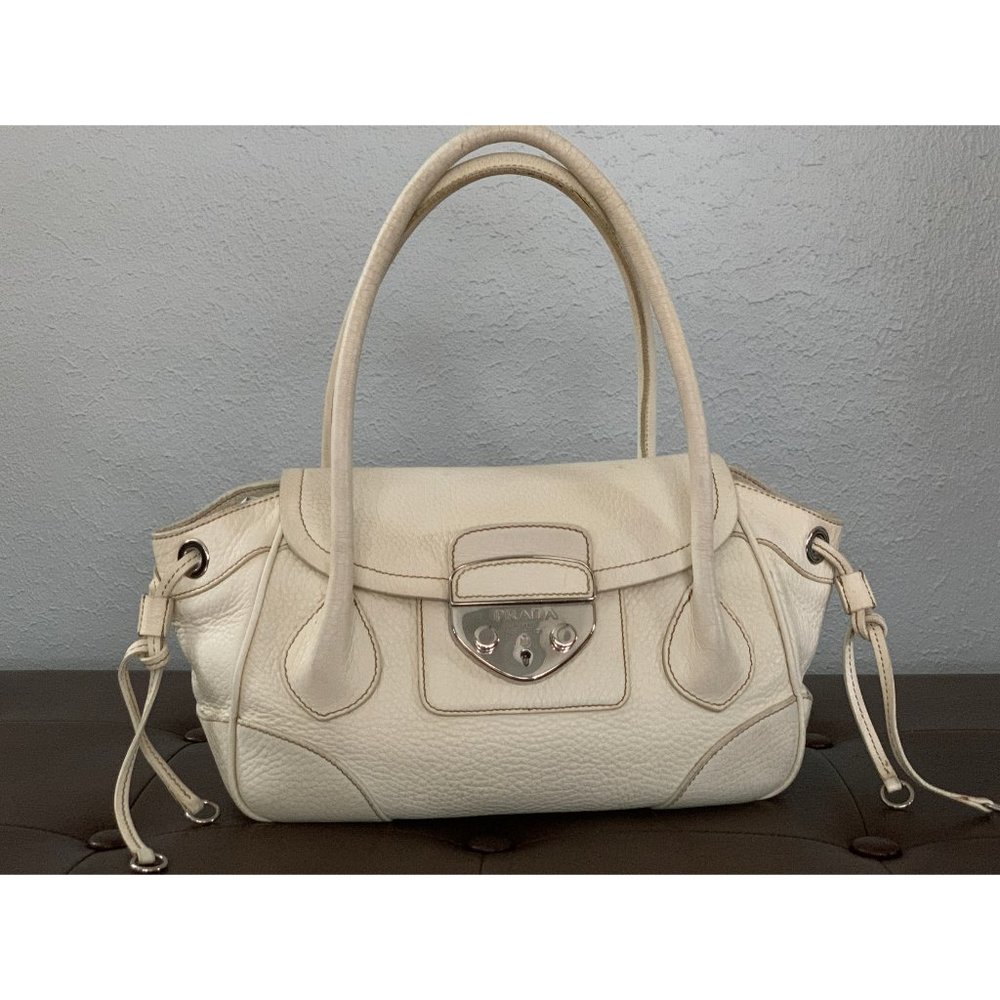 Prada Vintage White Shoulder Bag
